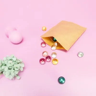 Unprinted pouch from natural paper