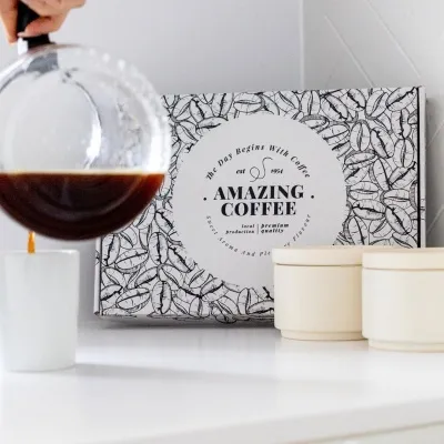 Hinged boxes individually printed