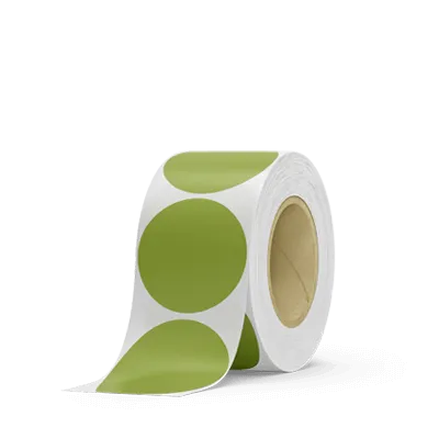 Round roll labels 