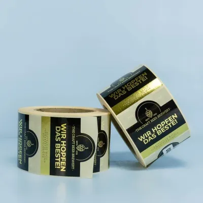 Goldfolie Etiketten