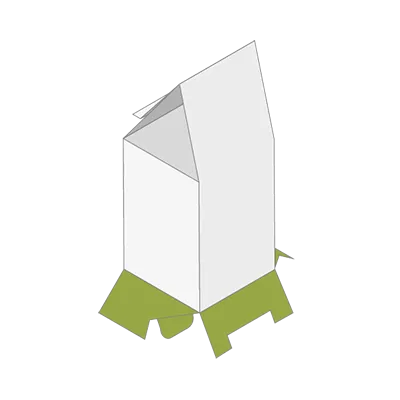 Scatole a sacchetto con fondo a coda di rondine