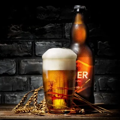 beer labels transparent