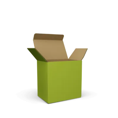 Folding boxes made of corrugated cardboard