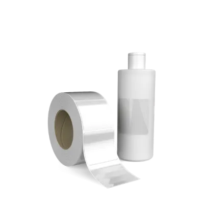 roll labels transparent