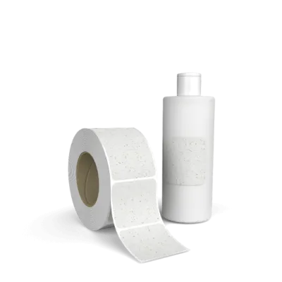 Labels made of grass paper