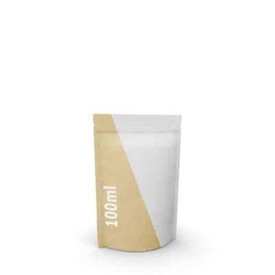 Standbodenbeutel Kraftpapier/PE - 100 ml