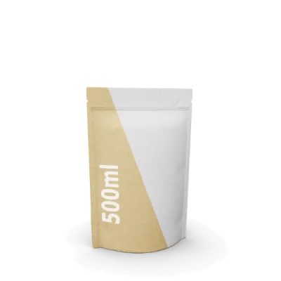 Standbodenbeutel Kraftpapier/PE - 500 ml