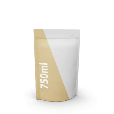 Standbodenbeutel Kraftpapier/PE - 750 ml