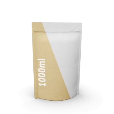 Standbodenbeutel Kraftpapier/PE - 1000 ml