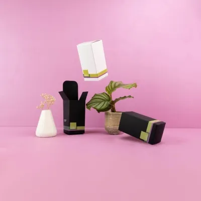 Faltschachtel Schwarz