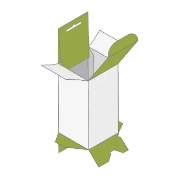 Aufhängeschachtel mit Automatikboden