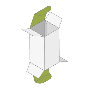 Scatola astuccio lineare - alette pari