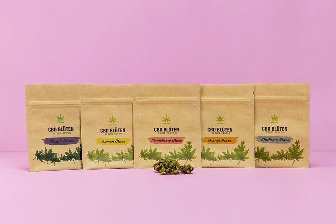 CBD Flachbeutel Naturpapier