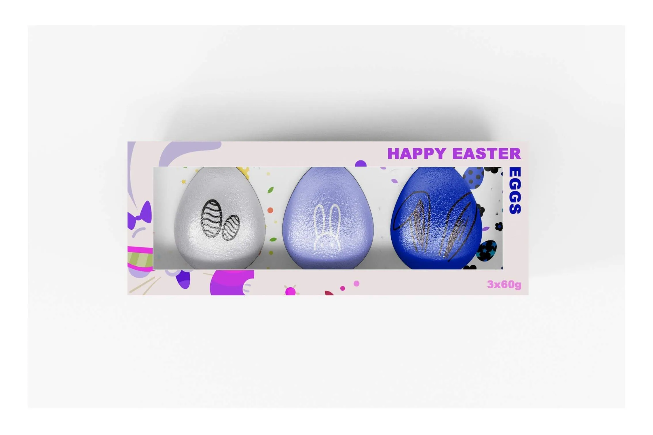 Pralinenverpackung Faltschachtel mit Sichtfenster