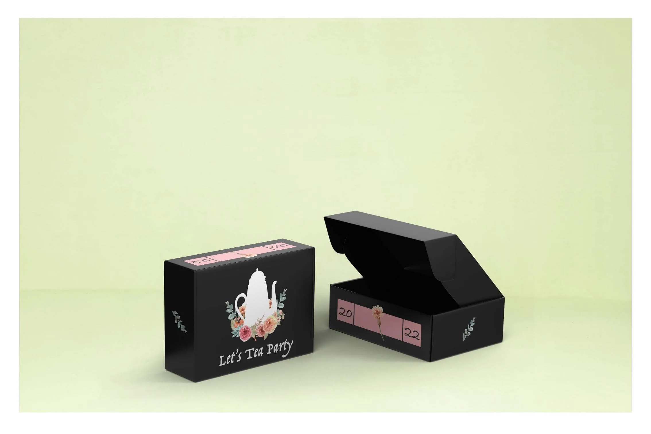 Klappschachtel für Tee