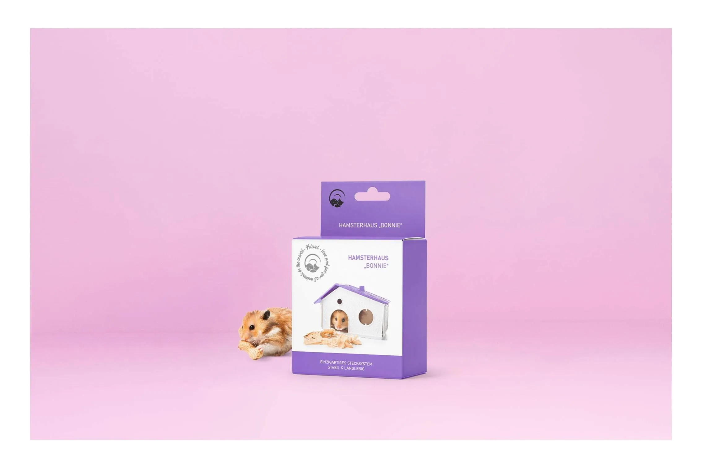 Spielzeug für Tiere in einer Faltschachtel