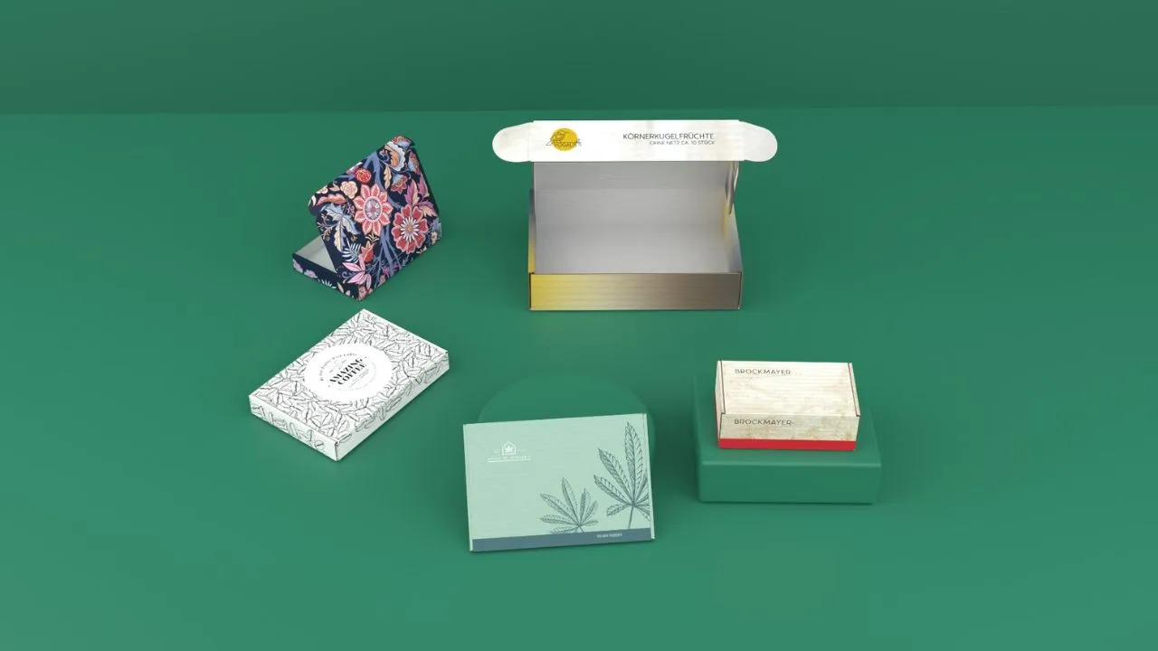 Verschiedene Umverpackungen