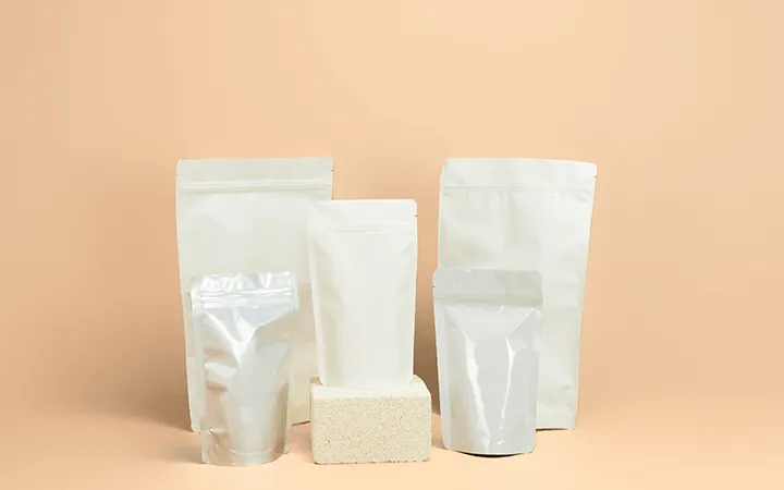 Verschieden große Standbodenbeutel