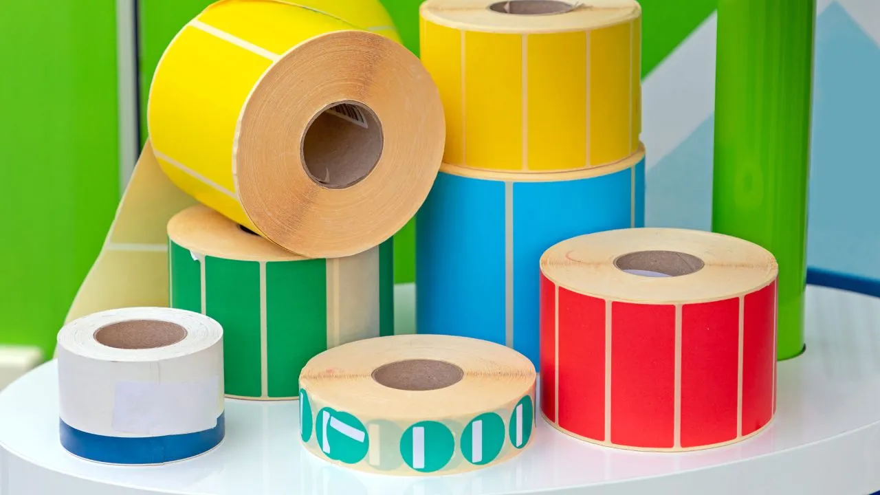 Vielfalt Blanko Etiketten Materialien