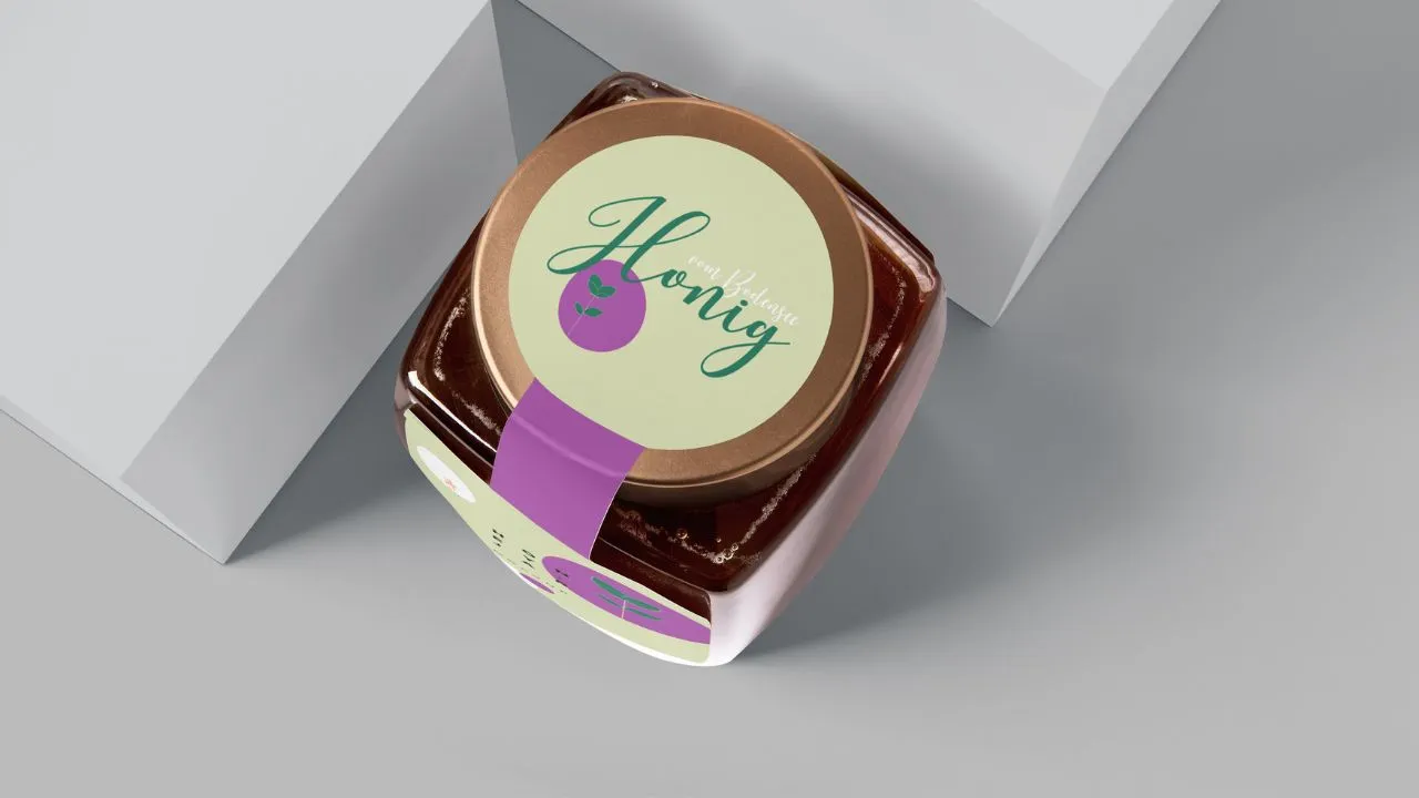 Runde Etiketten mit Sonderform