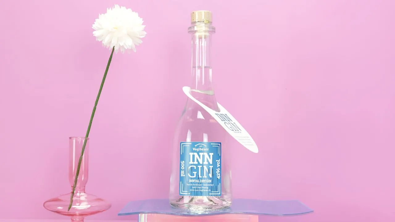 Gin Etiketten Strukturpapier