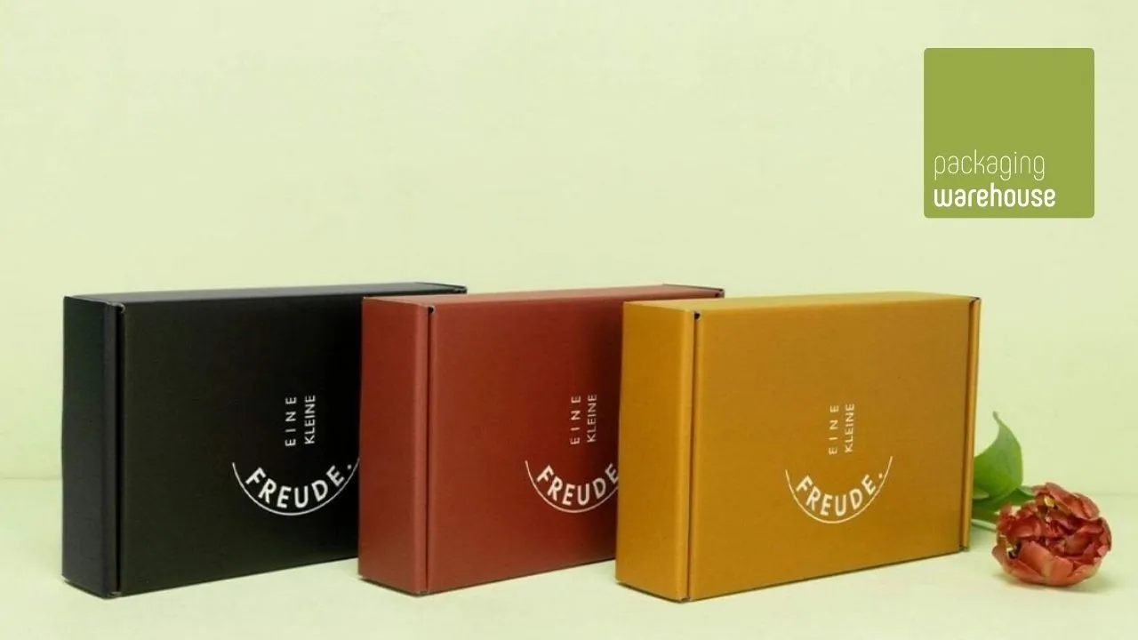 Maxibriefkarton bedruckt in drei Sorten