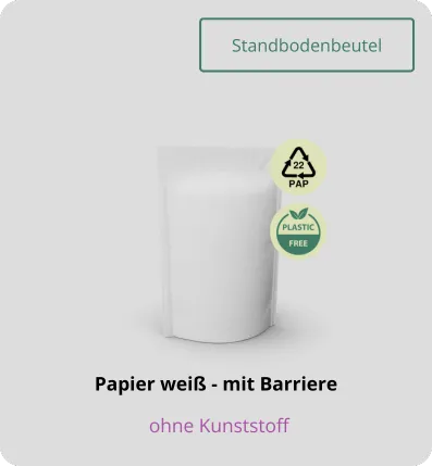 Standbodenbeutel mit Barriere