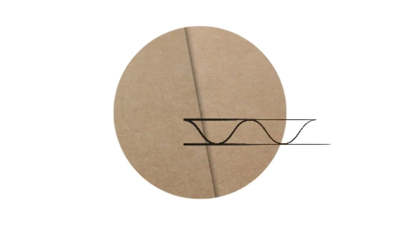 Wellpappetypen B-Welle Grafik