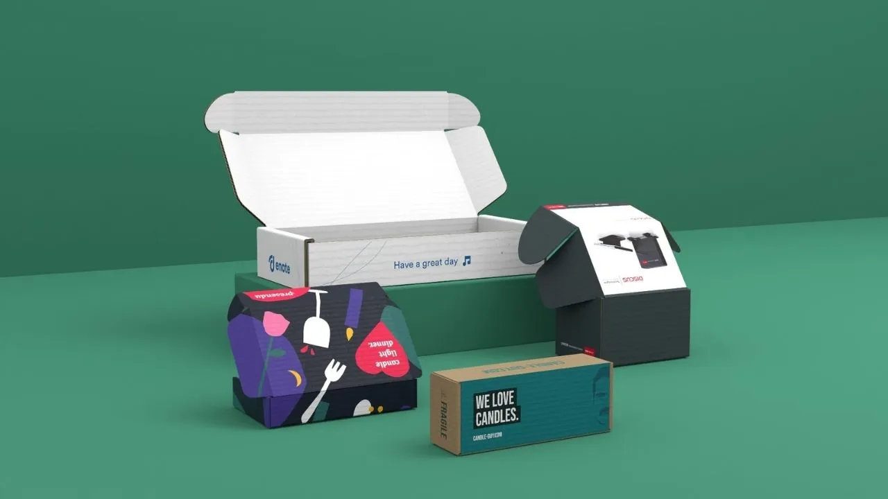 Wellpapptypen bedruckt