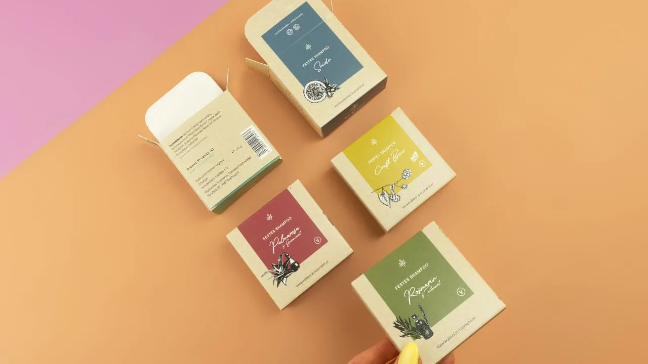 Verschiedene Sorten Faltschachtel Einstecklasche