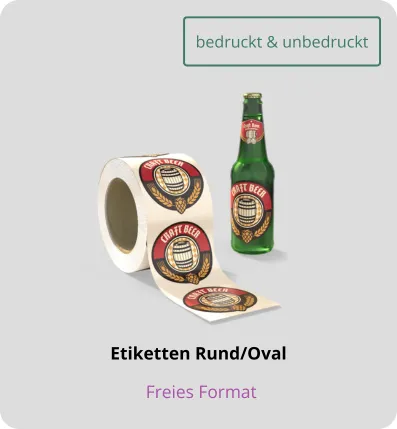 Etiketten rund/oval bestellen