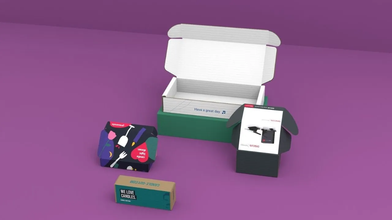 Verschiedene Verpackungen nachhaltig