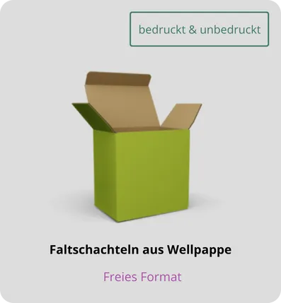 Faltschachtel aus Wellpappe
