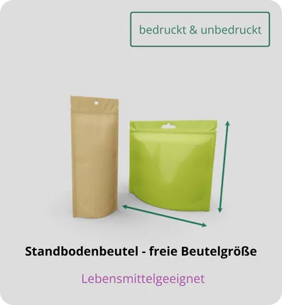 Freies Format Standbodenbeutel