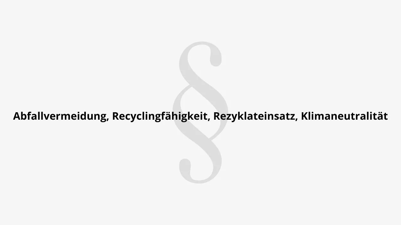 Hauptziele PPWR 2025