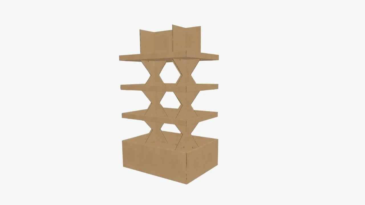 POS Werberegal Wellpappe