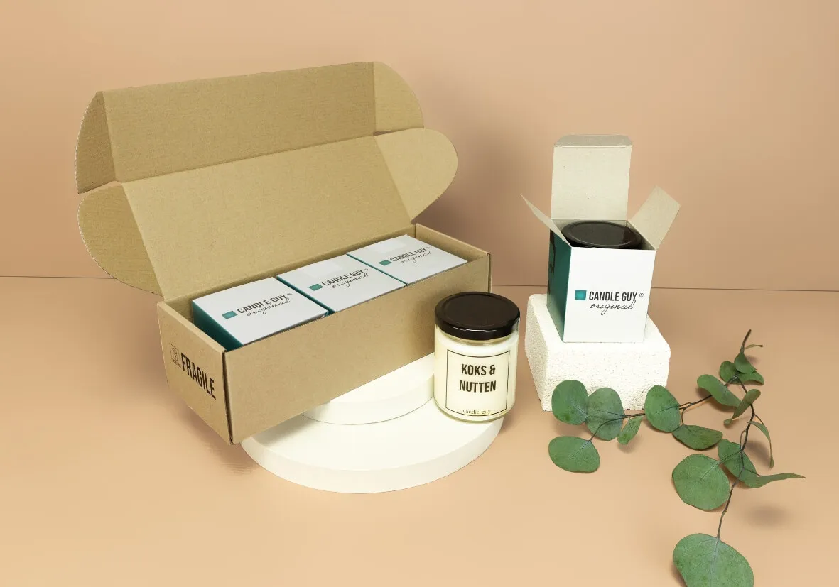 Brauner Kraftliner bedruckt