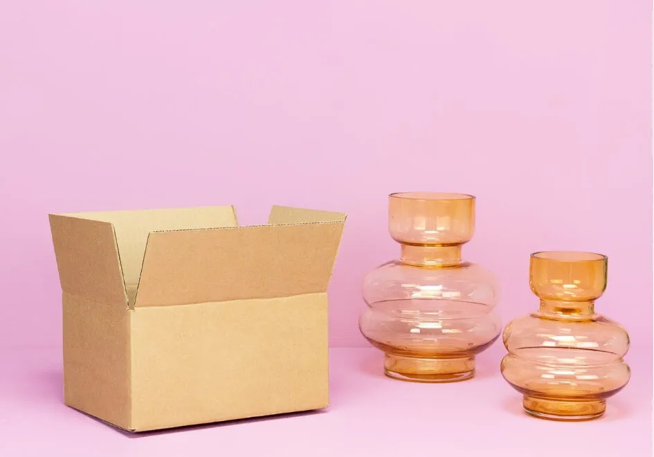 Wellpappeverpackung braun