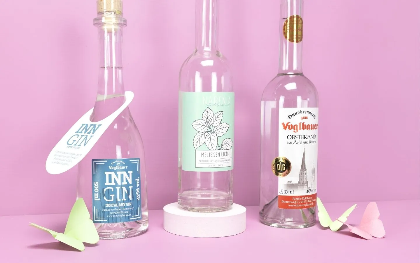 Verschiedene Etikettenmaterialien