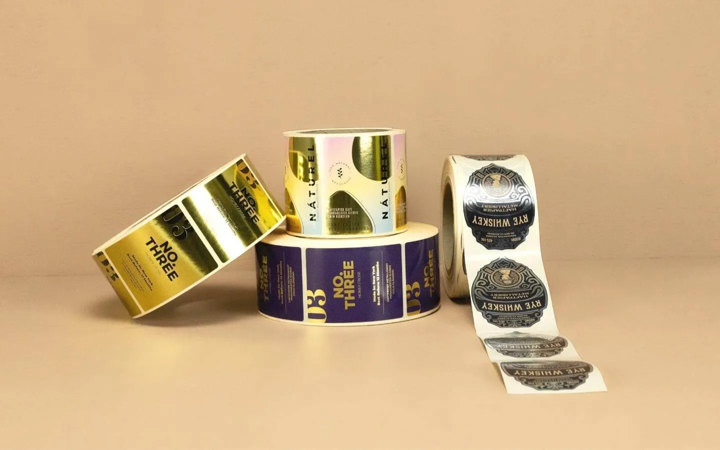 Rollenetiketten für Marketing