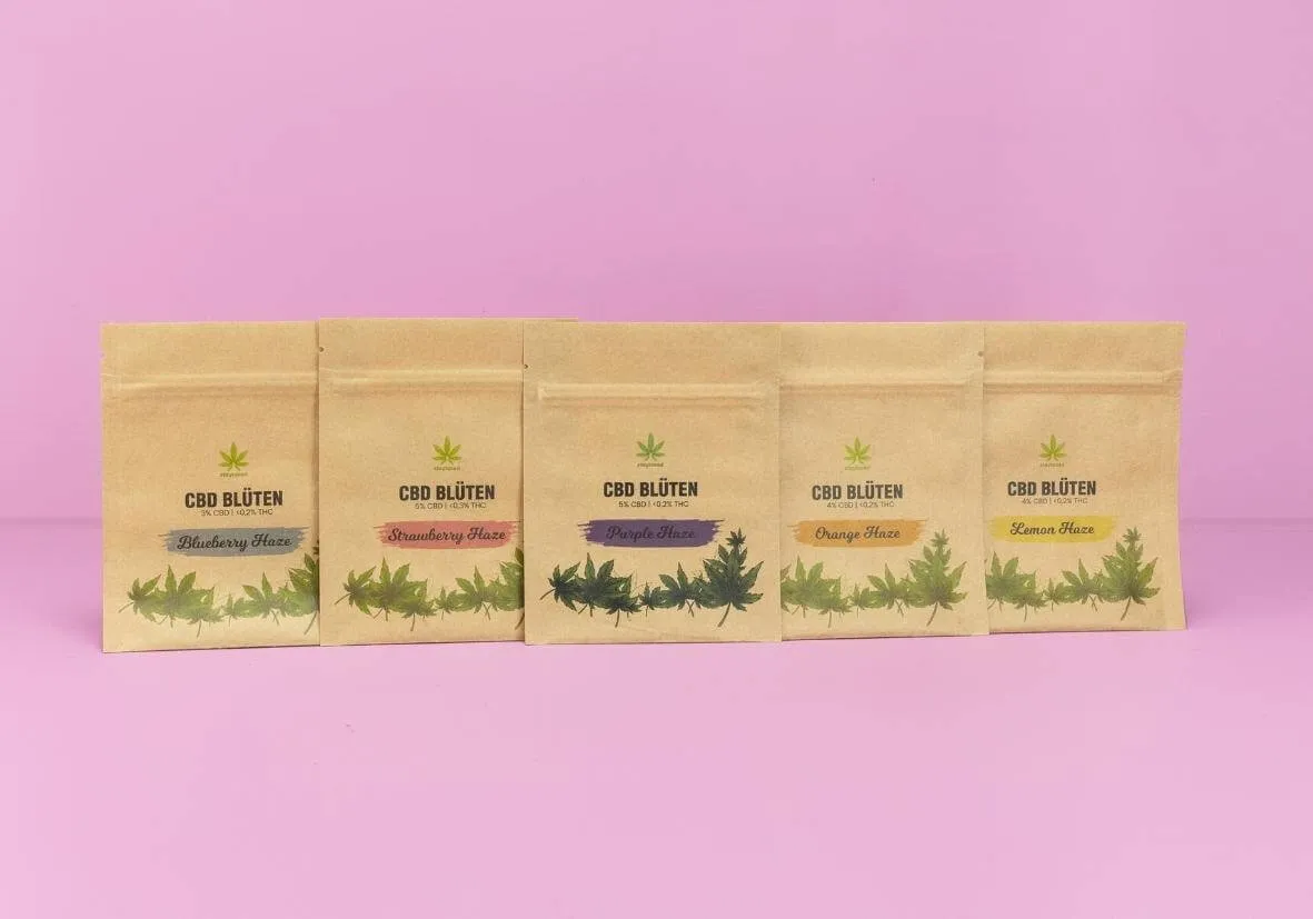 Beutel für CBD- und Canabisprodukte