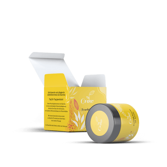 Folding box for cream