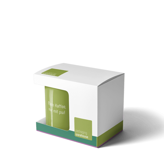 Promotional mug in a folding box