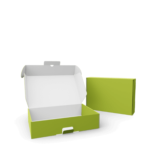 Klappschachtel mit Sicherheitslasche